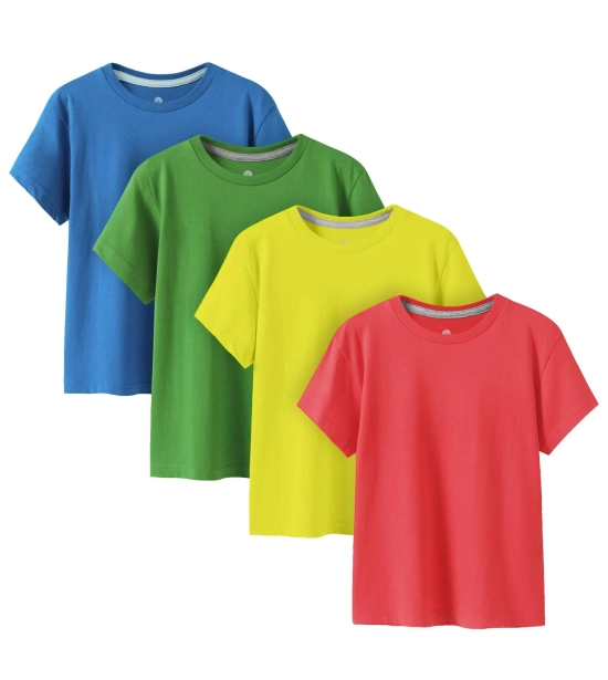 100% Cotton Kids Plain T-shirts Hypoallergenic Tee For Boys Girls Children School Uniform