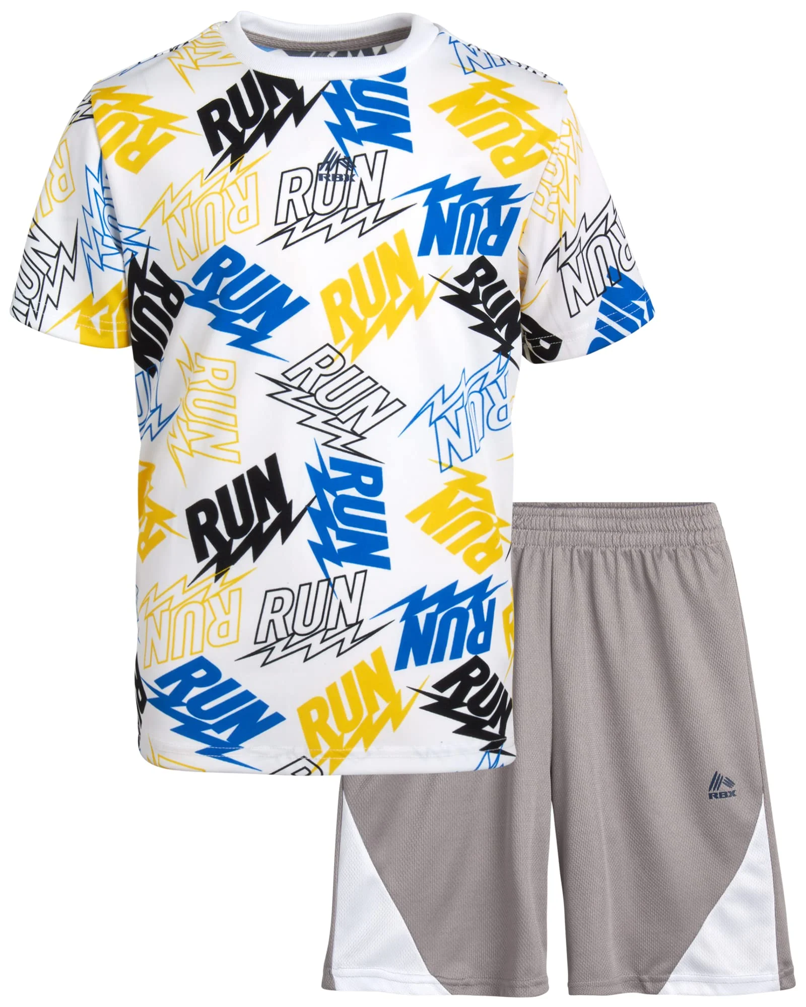 Boys’ Activewear Short Set – Short Sleeve T Shirt And Gym Shorts Performance Set