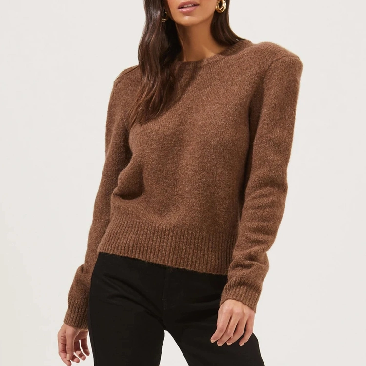 Fall Winter Cotton Sweater New Female Slim Fit Pullover Solid Color Knitted Sweater Women Sweaters