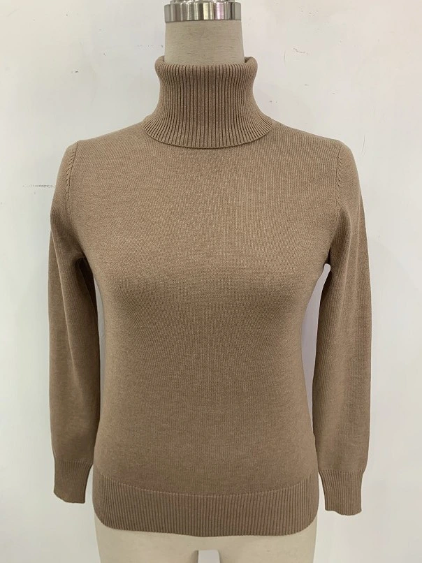 Fashion Women′s Winter Pullover Knitted Lapel Sweater