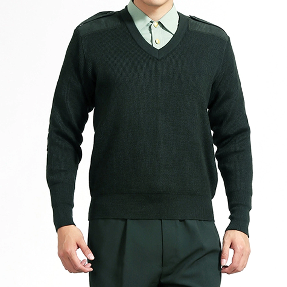 Full Sleeve Men′s Military Sweater Knitted