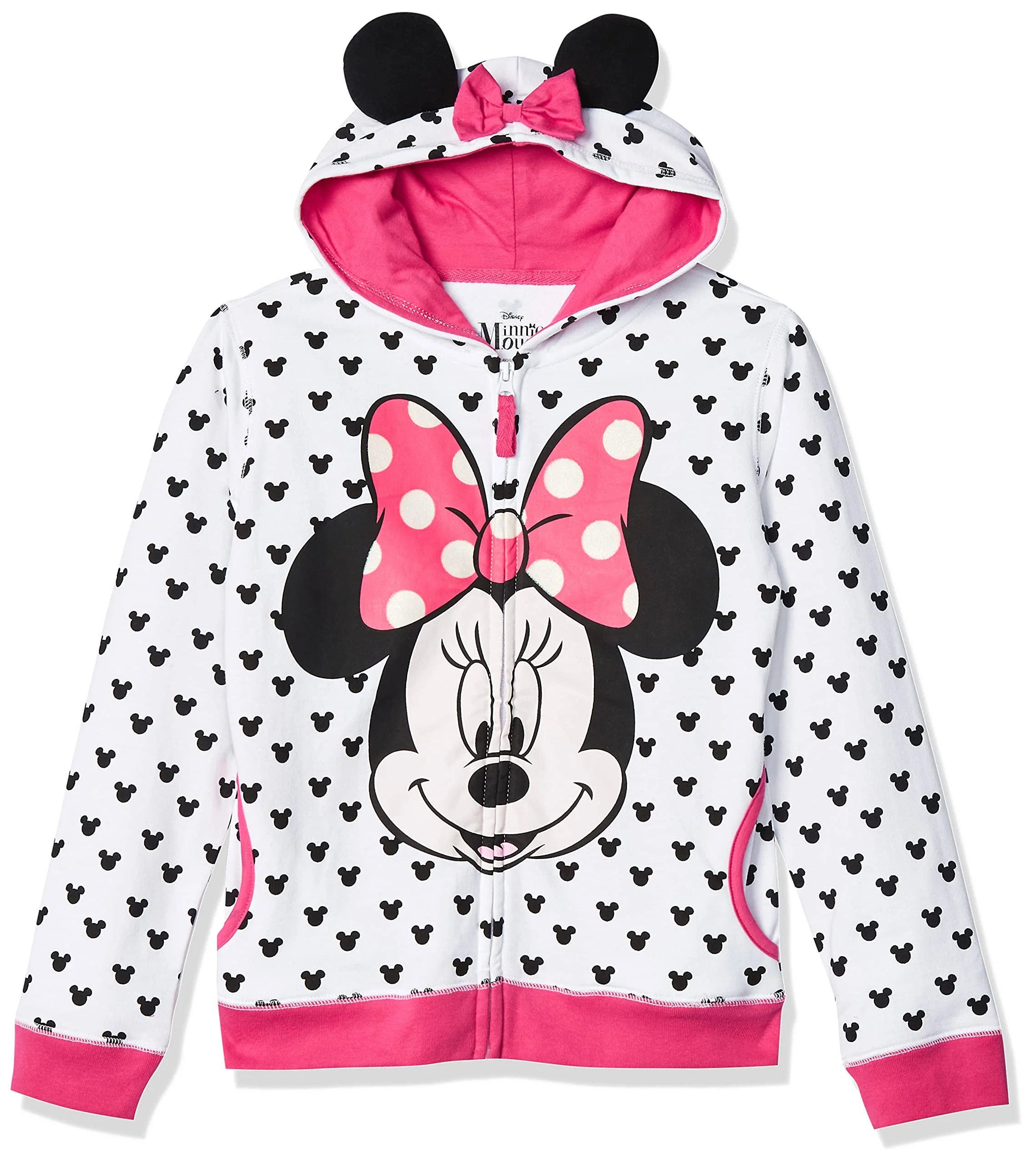 Girls’ Minnie Hoodie With Bow And Ear