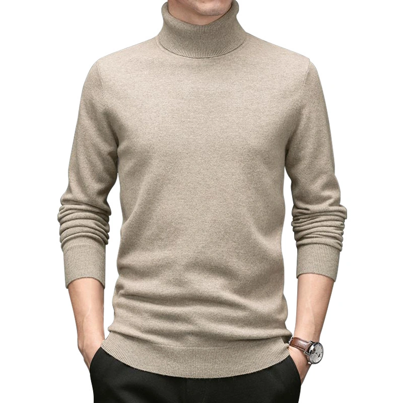 Men S Plus Size Base Plain Knitted Pullover Crew Neck Long Sleeve Winter Thick Warm 100 Merino Wool Sweater