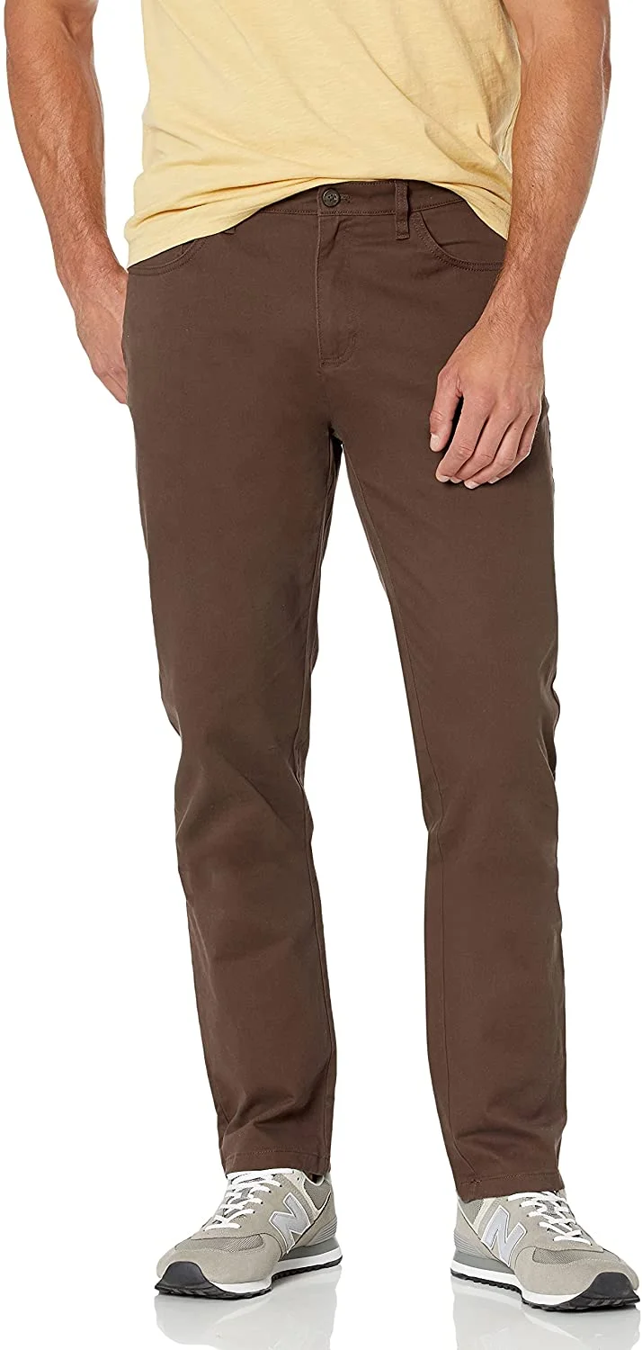 Mens Athletic Fit 5 Pocket Comfort Stretch Chino Pant