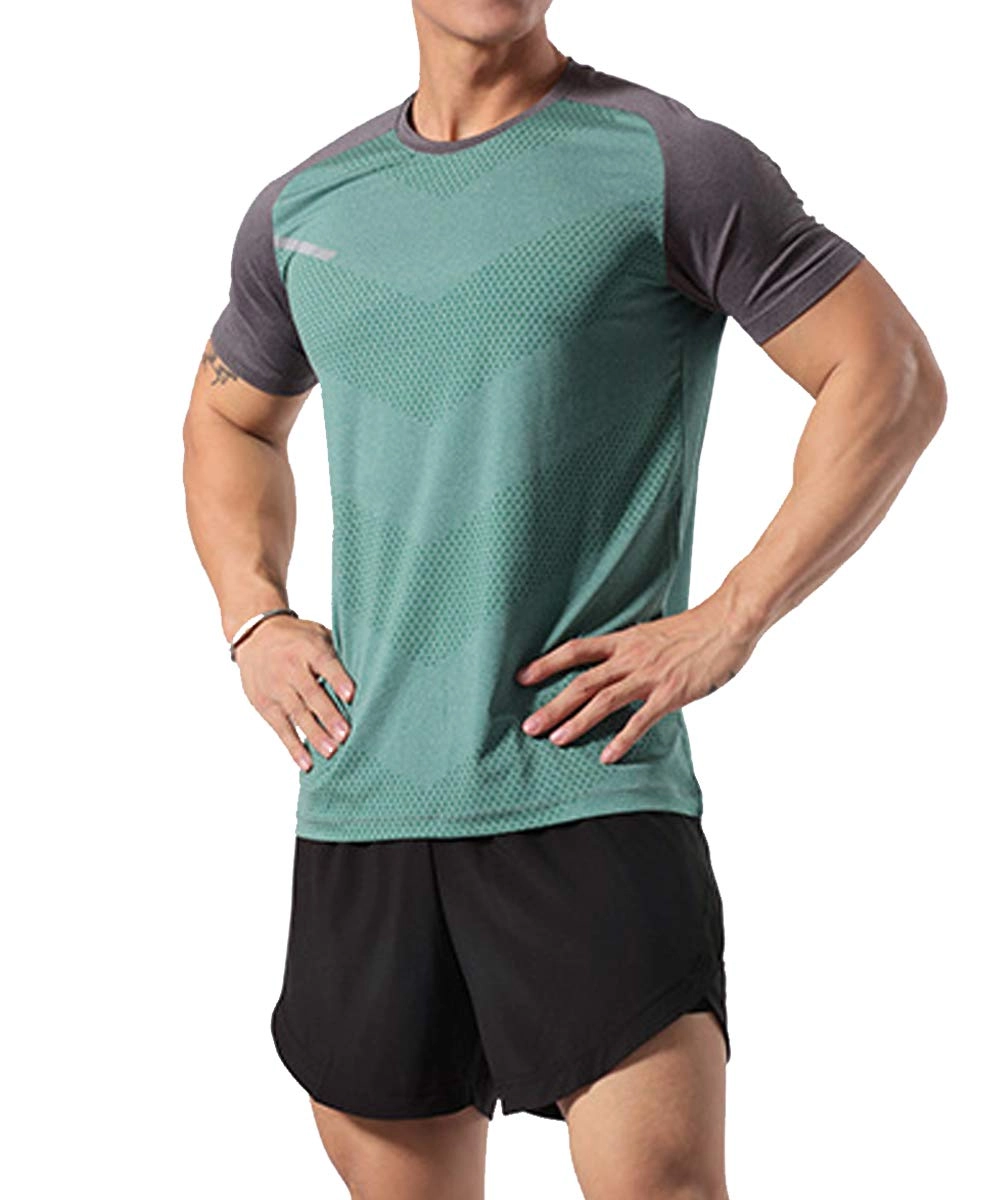 Mens Athletic Workout Tank Tops Breathable Comfortable Muscle Running Shirts Training Quick Dry Gym Activewear