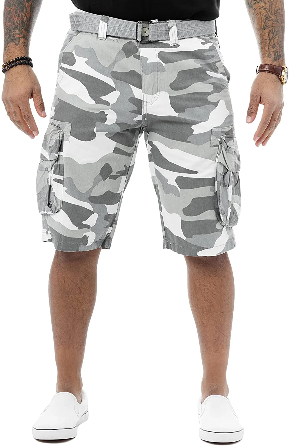 Knee-Length Cargo Shorts