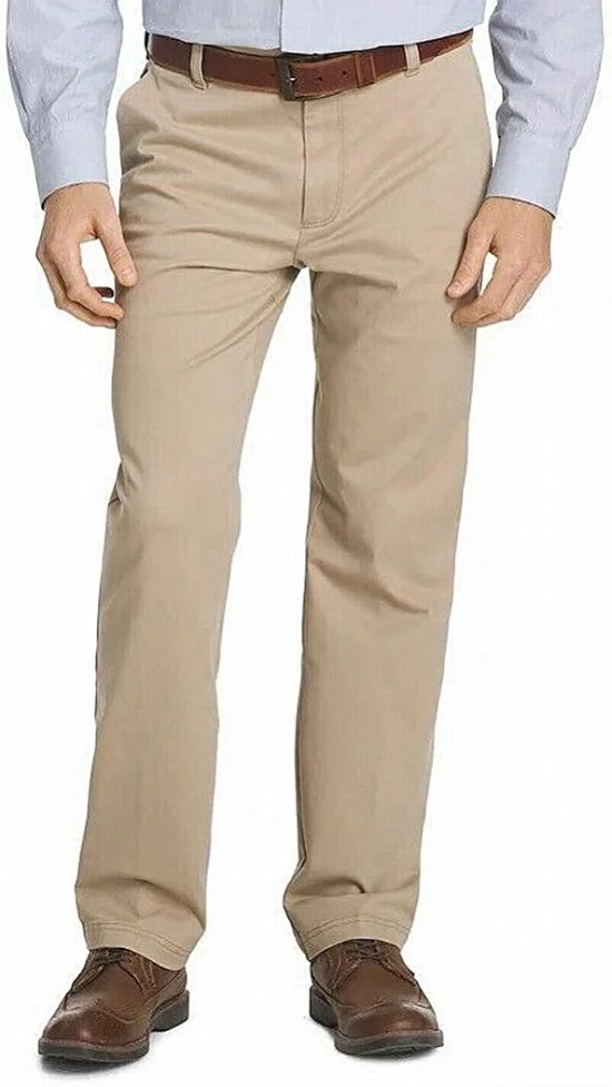 Mens Big And Tall Advantage Performance Flat Front Straight Fit Chino Pant