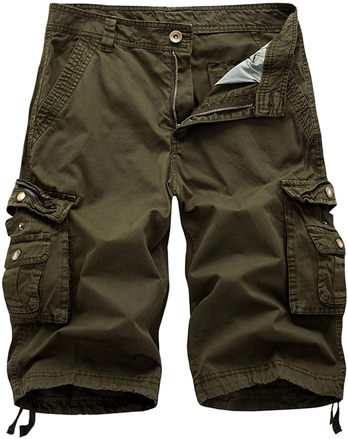 Mens Cargo Shorts Relaxed Fit Multi Pocket Outdoor Camo Cargo Shorts