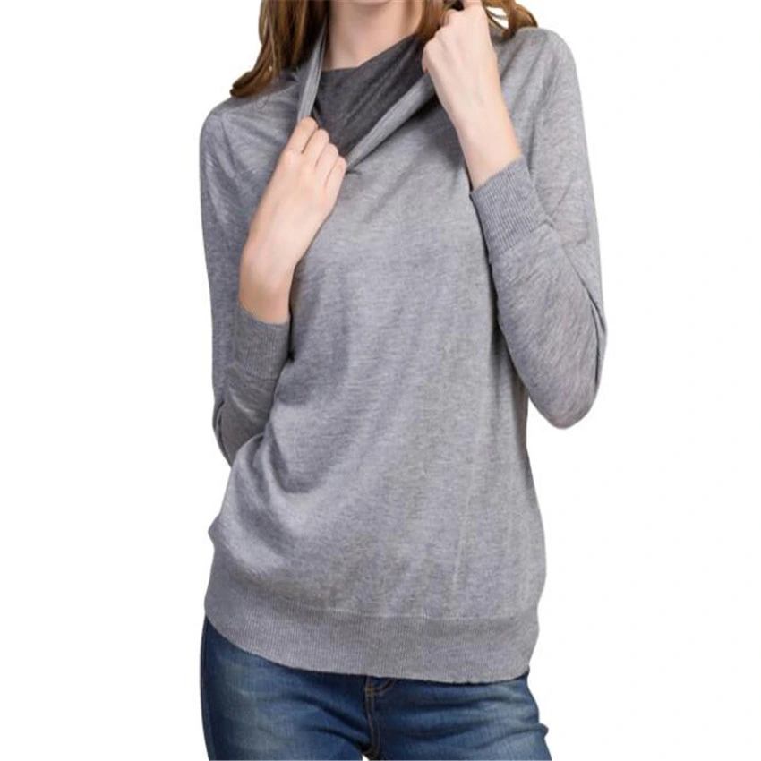 Silk Cashmere Sweater Women Prime S Loose Turtleneck Pullover Warm Sweater