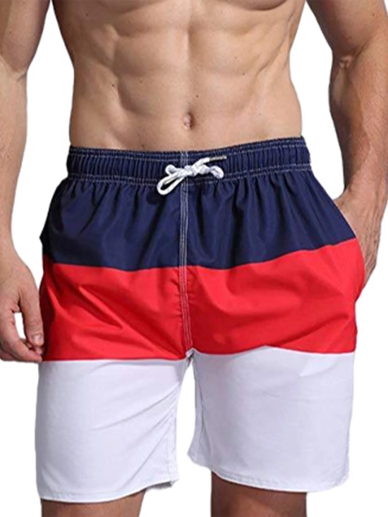 Swim Trunks For Men Quick Dry Drawstring Elasticated Waist Beach Surf Short Casual Loose Traveling Short Pants With Pockets