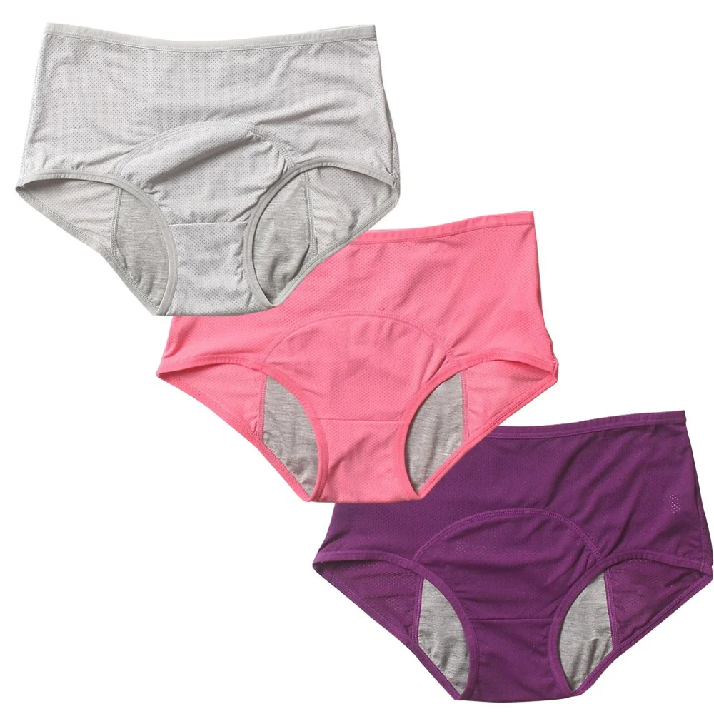 Teens Cotton Menstrual Period Panties Girls Heavy Leak Proof Hipster Underwear Women Postpartum Briefs