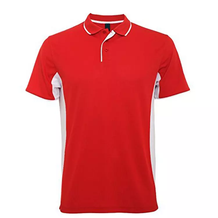 Uniform Dry Fit Polyester Red Golf Polo Shirt Wholesale