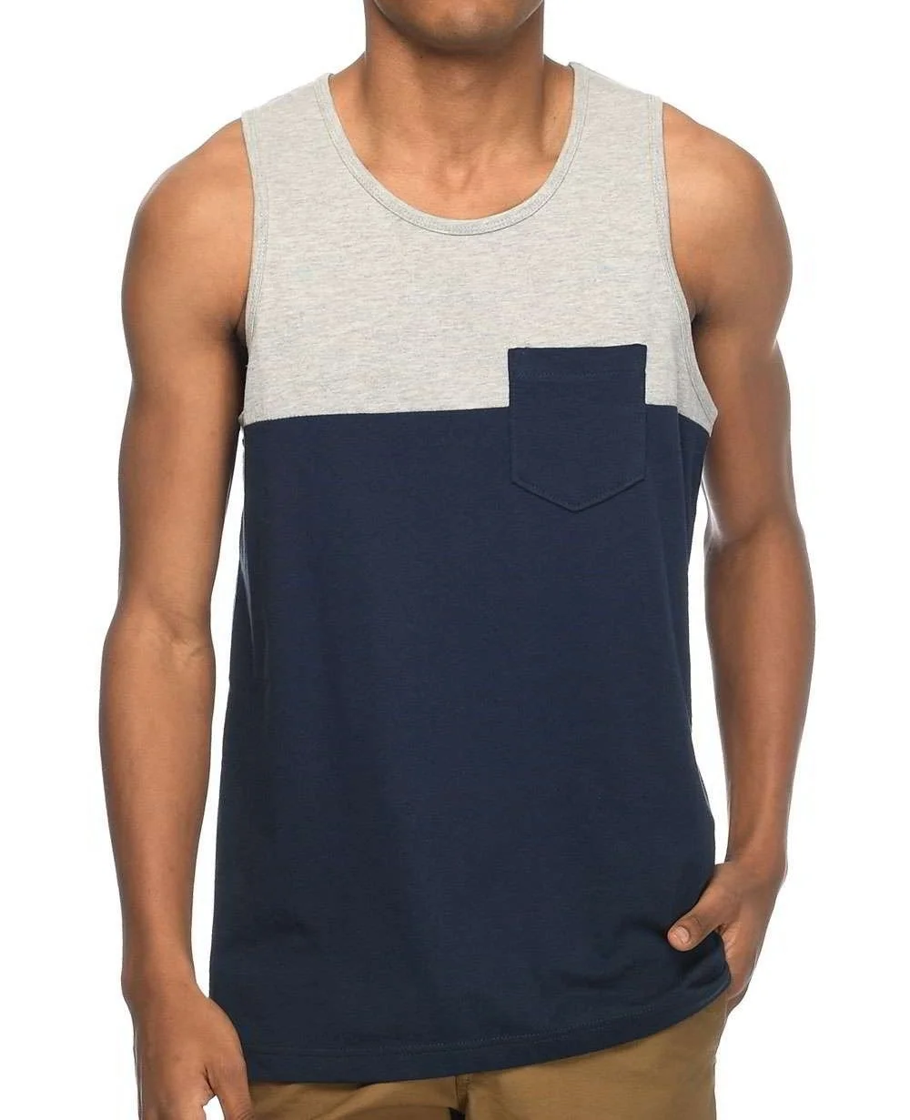 Wholesale Blocked With Chest Pocket Tank Top Manufacturer Supplier In Bangladesh Factory