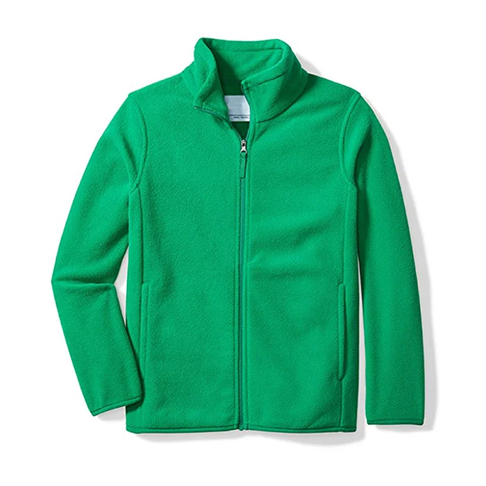 Wholesale Full Zip Polar Fleece Jacket For Boy Best Price Custom Color Uniform Jacket