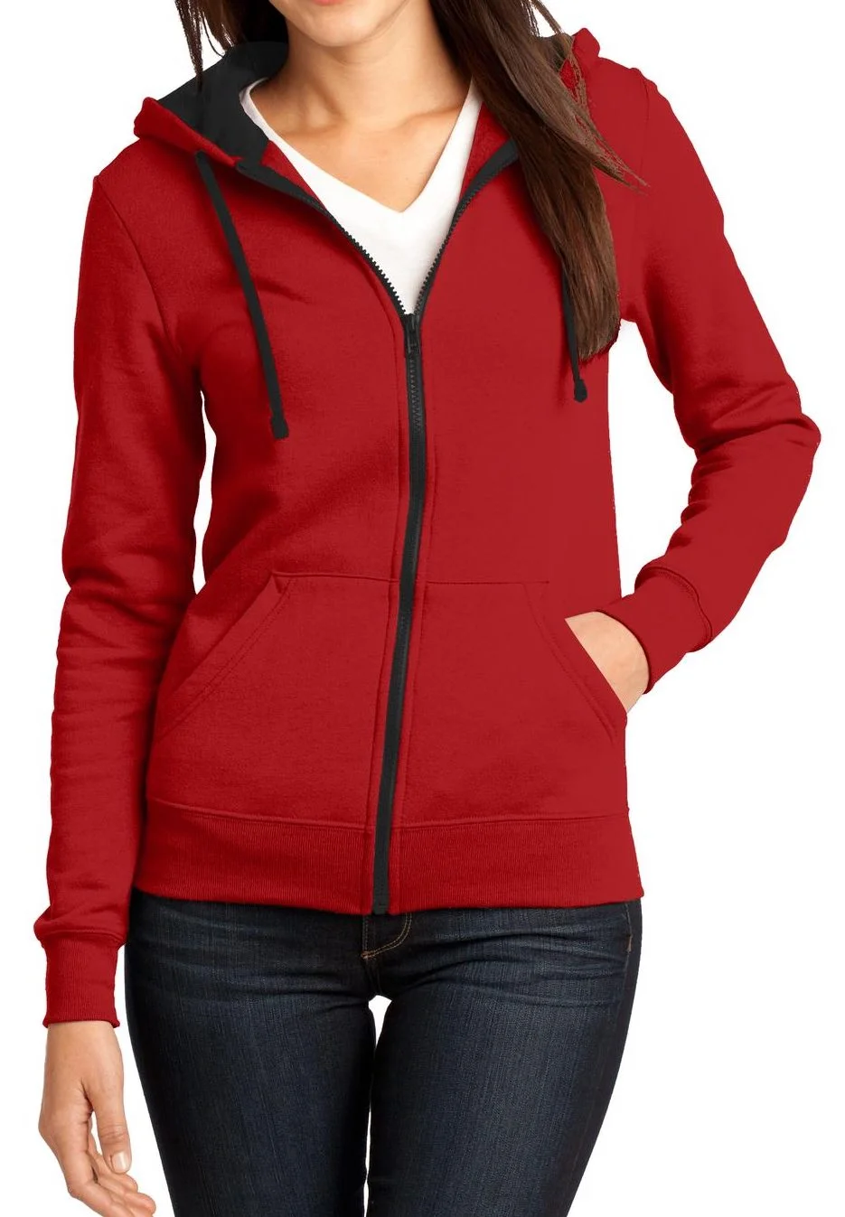 Factorie Red Hoodie  Factorie Womens Red Pullover Hoodie