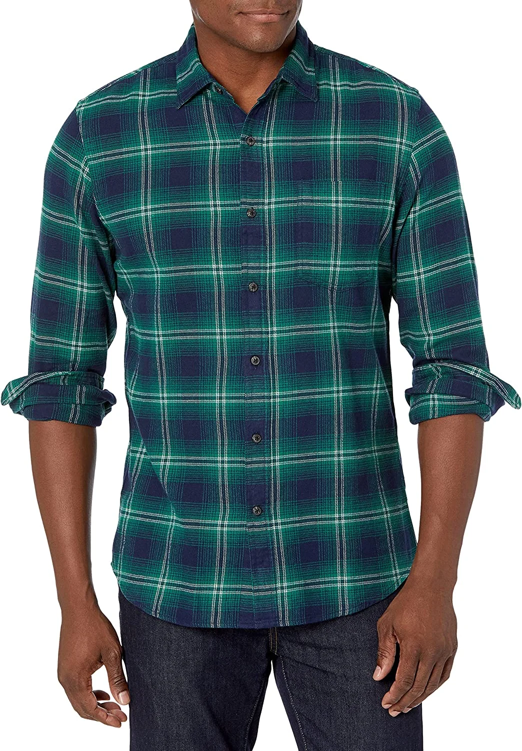 Men Slim Fit Long Sleeve Flannel Shirt from Bangladesh factory
