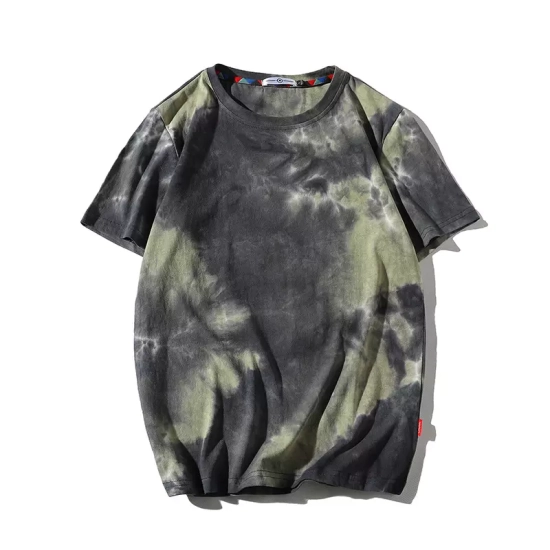 Wholesale Men Vintage Street Wear Tie Dye T-shirts