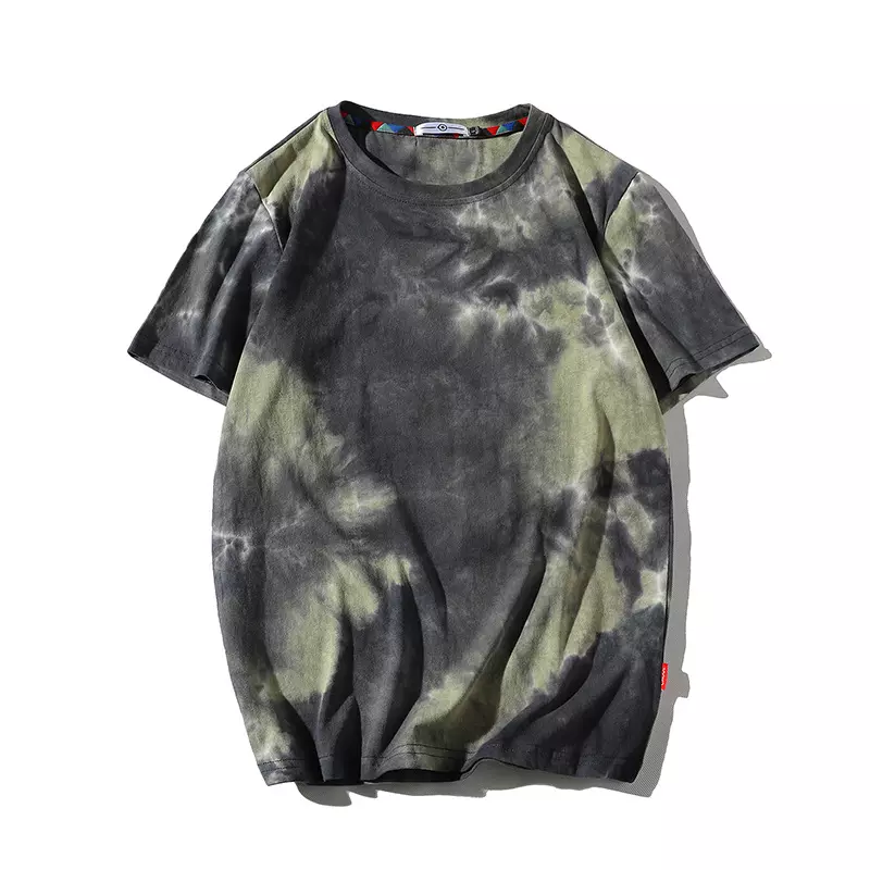 Wholesale Men Vintage Street Wear Tie Dye T-shirts