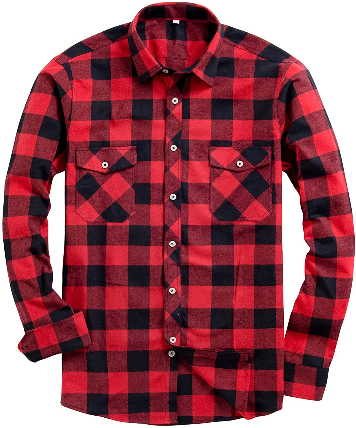 Wholesale Mens Button Down Regular Fit Long Sleeve Plaid Flannel Casual Shirts Manufacturers In Bangladesh Factory Supplier