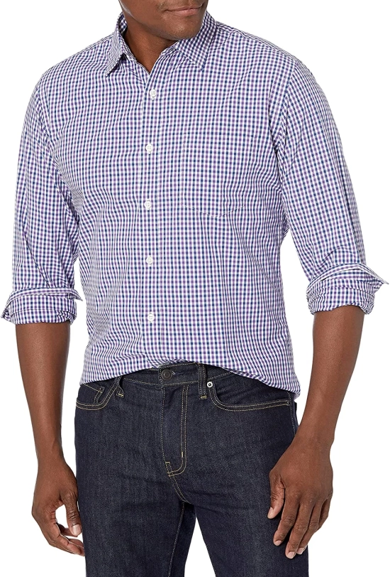 Wholesale Mens Long Sleeve Regular Fit Casual Poplin Shirt Manufacturers In Bangladesh Factory Supplier