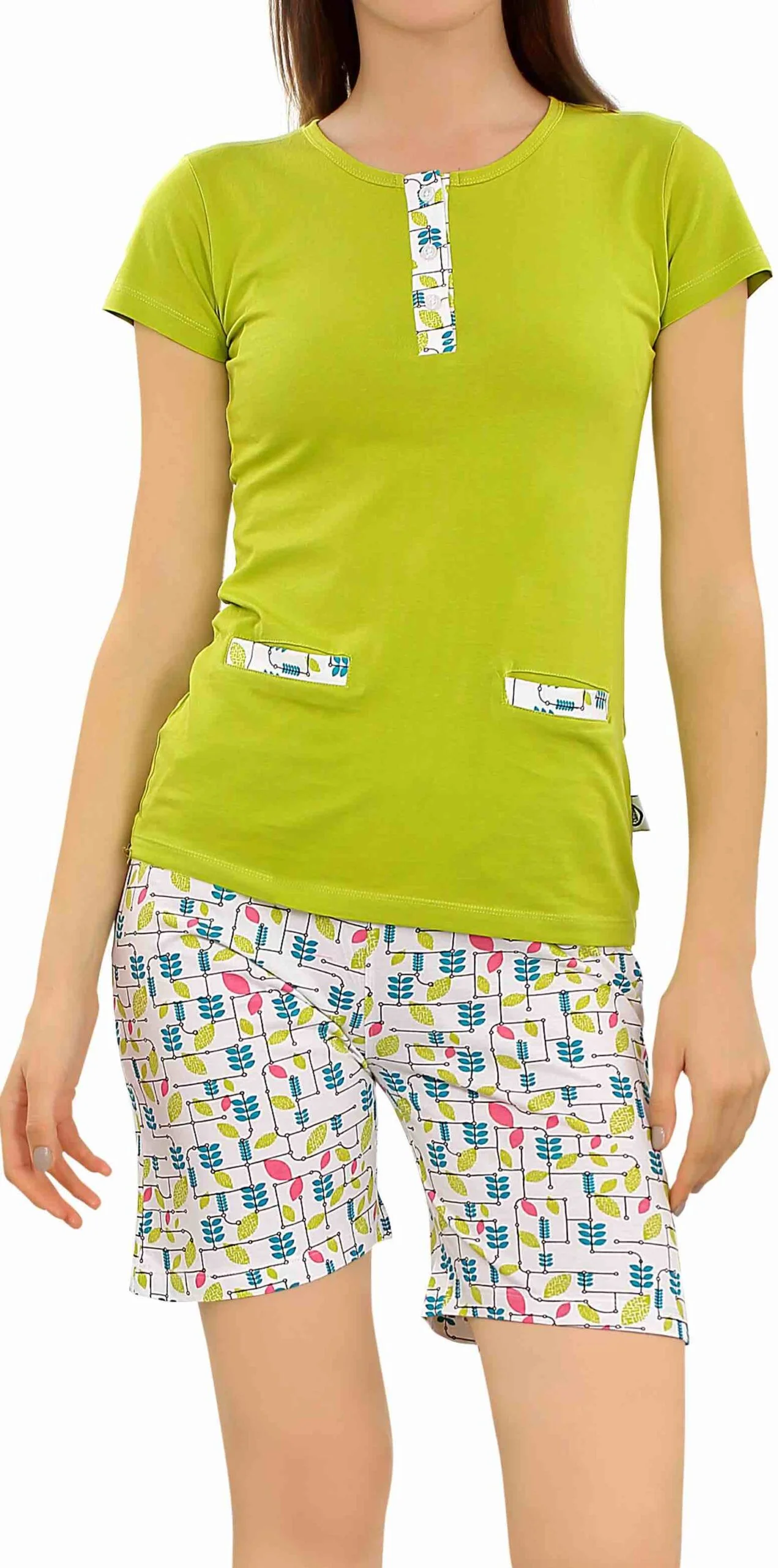 Wholesale Women Cotton Printed Top And Shorts Set Manufacturer Supplier In Bangladesh