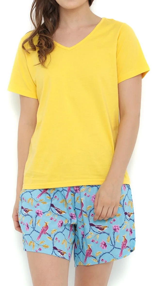 Wholesale Womens Pajama Set Short Pj Set Print Pjs Sleepwear Cute Loungwear Manufacturer Supplier In Bangladesh