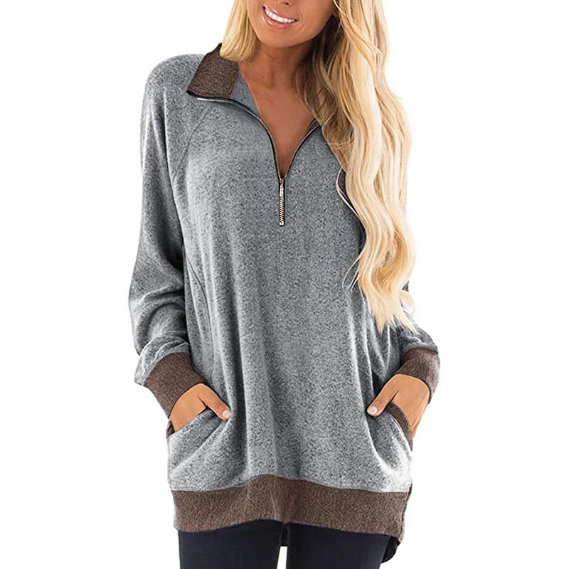 Women S Medium Length Half Zip Sweater