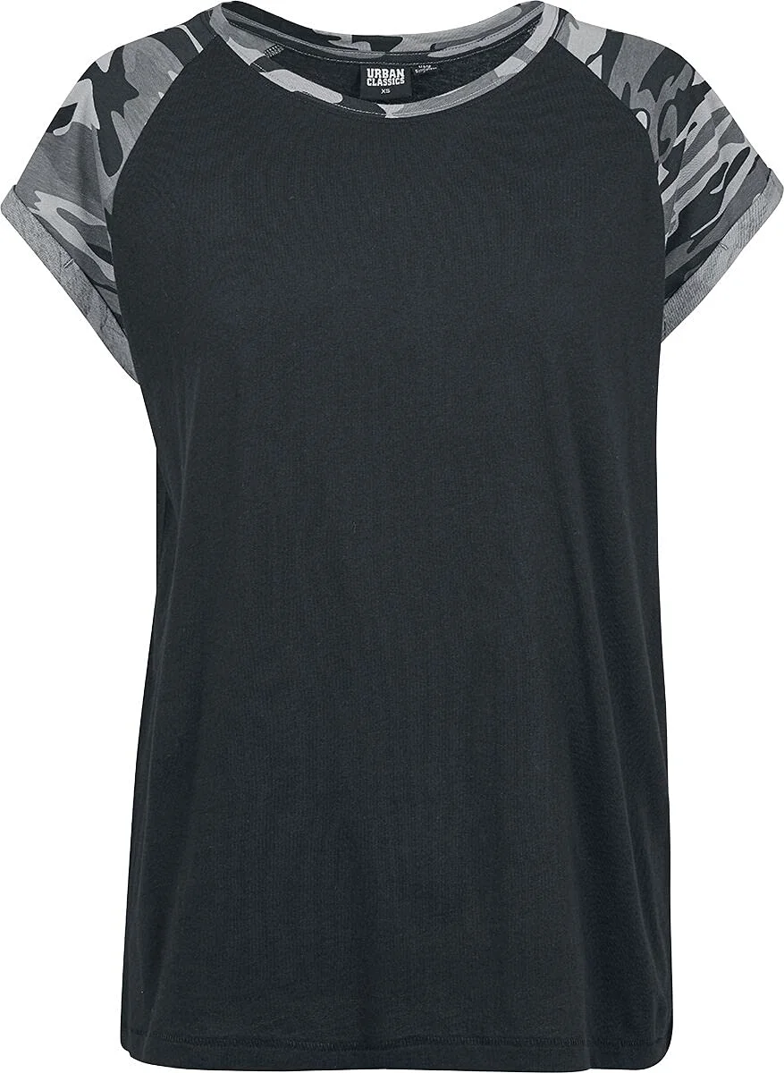 Women’s Contrast Raglan Tee T Shirt