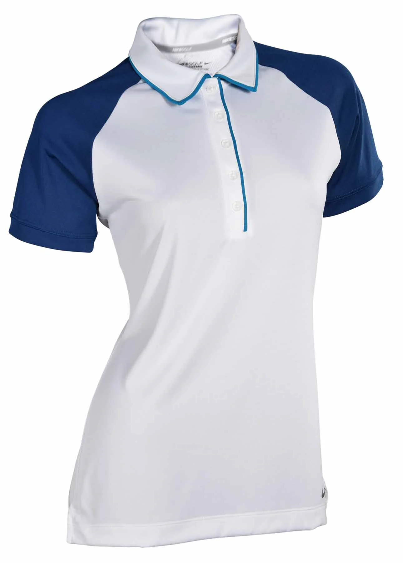 Womens Dri Fit Two Toned Golf Polo Shirt
