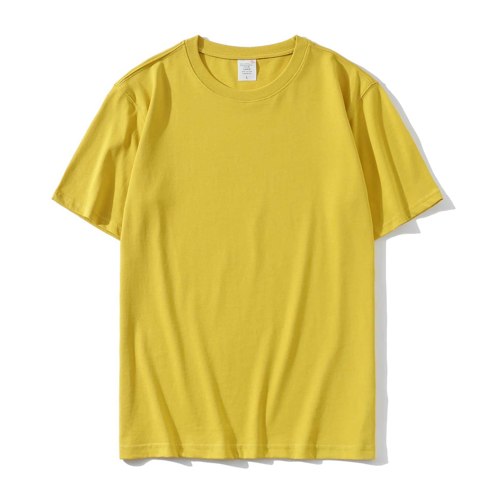 Yellow Blank T-shirts from Bangladesh Bulk T-shirts Manufacturer