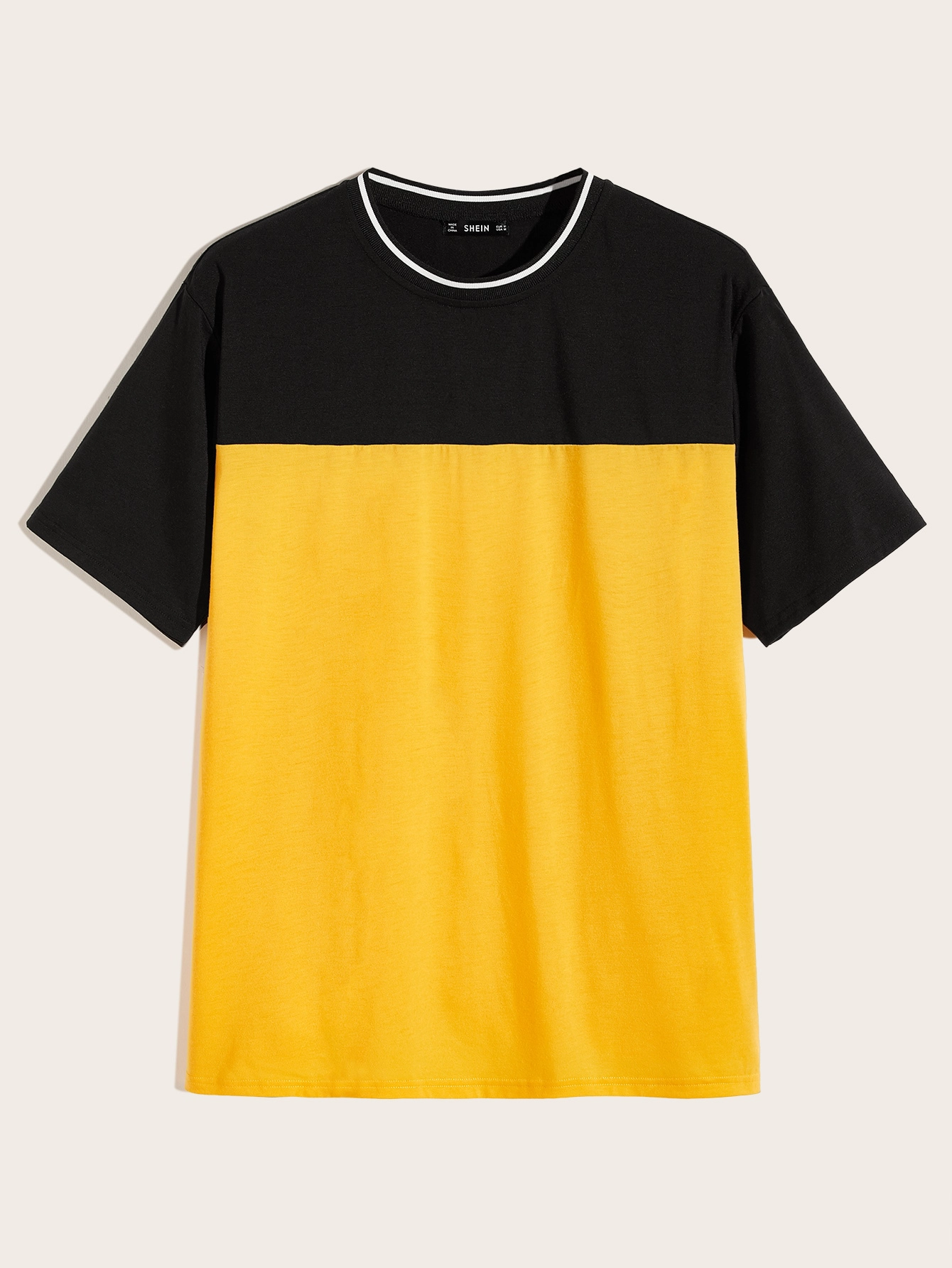 Multicolor Men Two Tone Tee