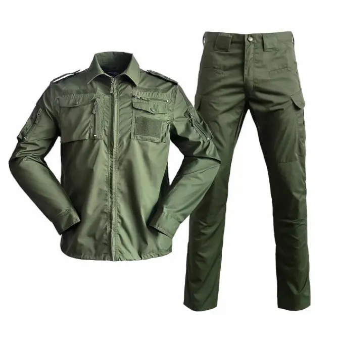 Camouflage Green Tactical Uniform Suits Jacket Pants