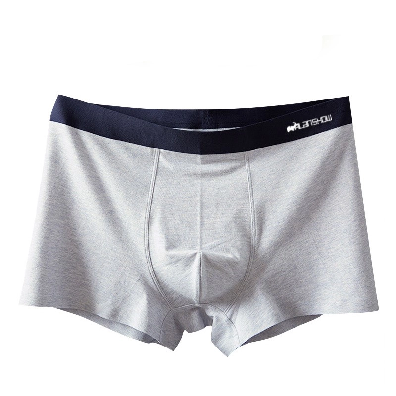 Men Solid Boxer Shorts Plus Size Boxers Comfortable Slip Mens Underwear