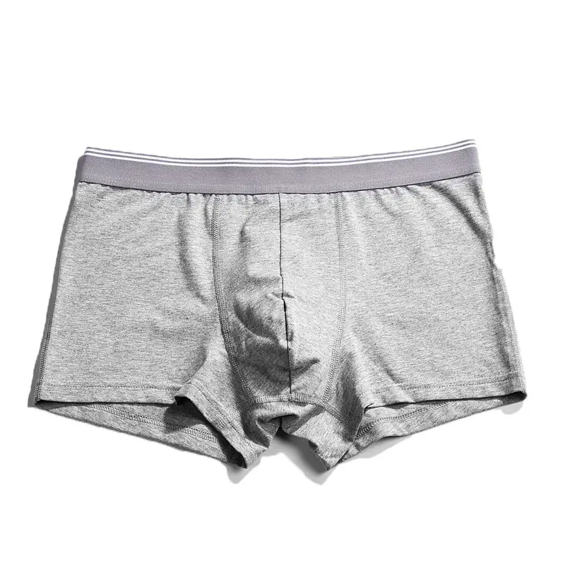 Midrise Loose Breathable Mens Boxer Briefs Cotton Spandex Plus Size Underwear