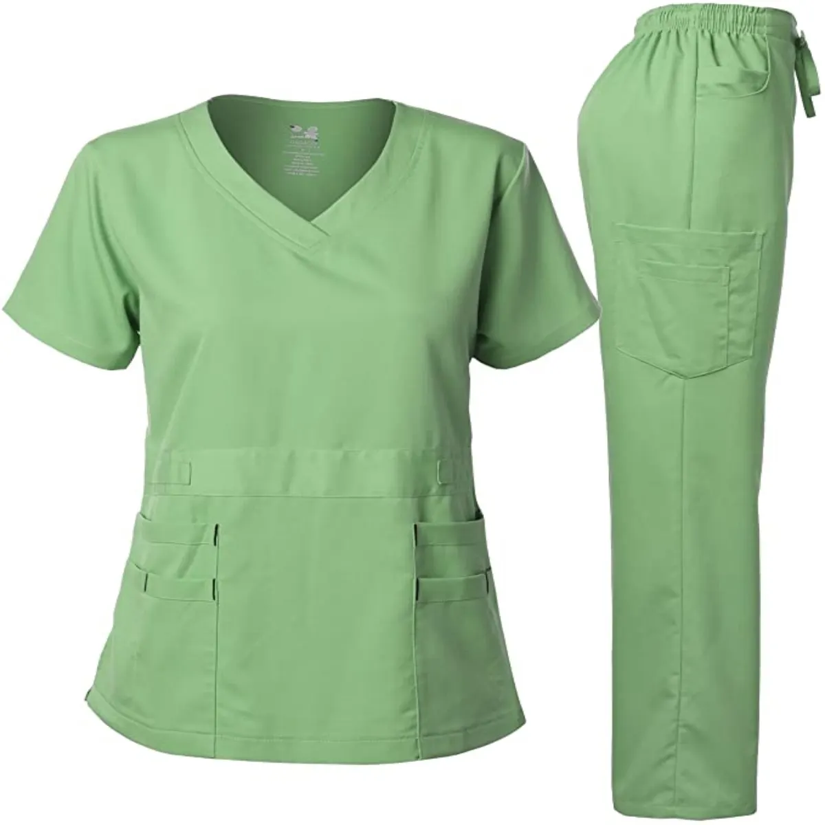 V-Neck Medical Nursing Scrubs Long Sleeve Shirts Pants Doctor Nurse  Hospital Uniform - China Wholesale Medical Scrubs and Medical Scrub price