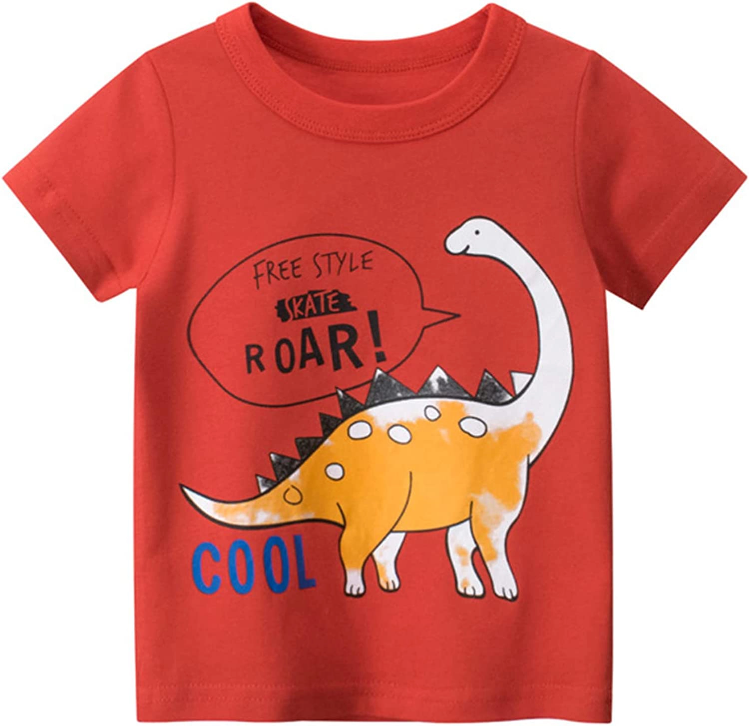 Boy Baby Tee Tops Cartoon Dinosaur Printed Made In Bangladesh