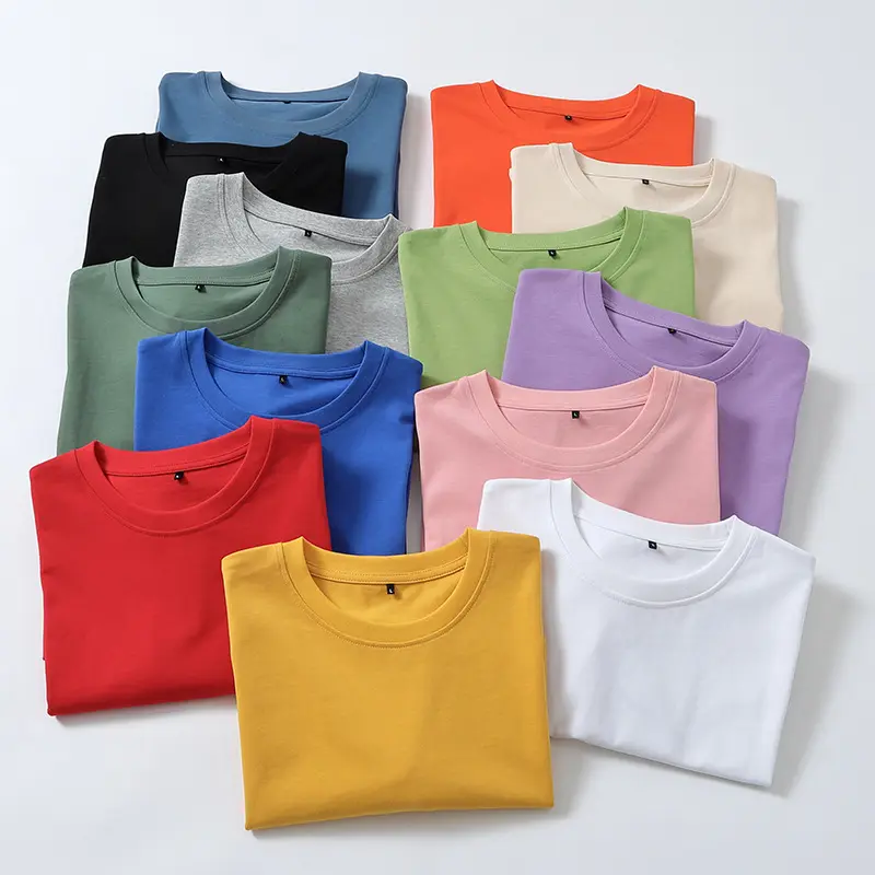 Cotton Men's Blank O Neck Breathable T-shirts