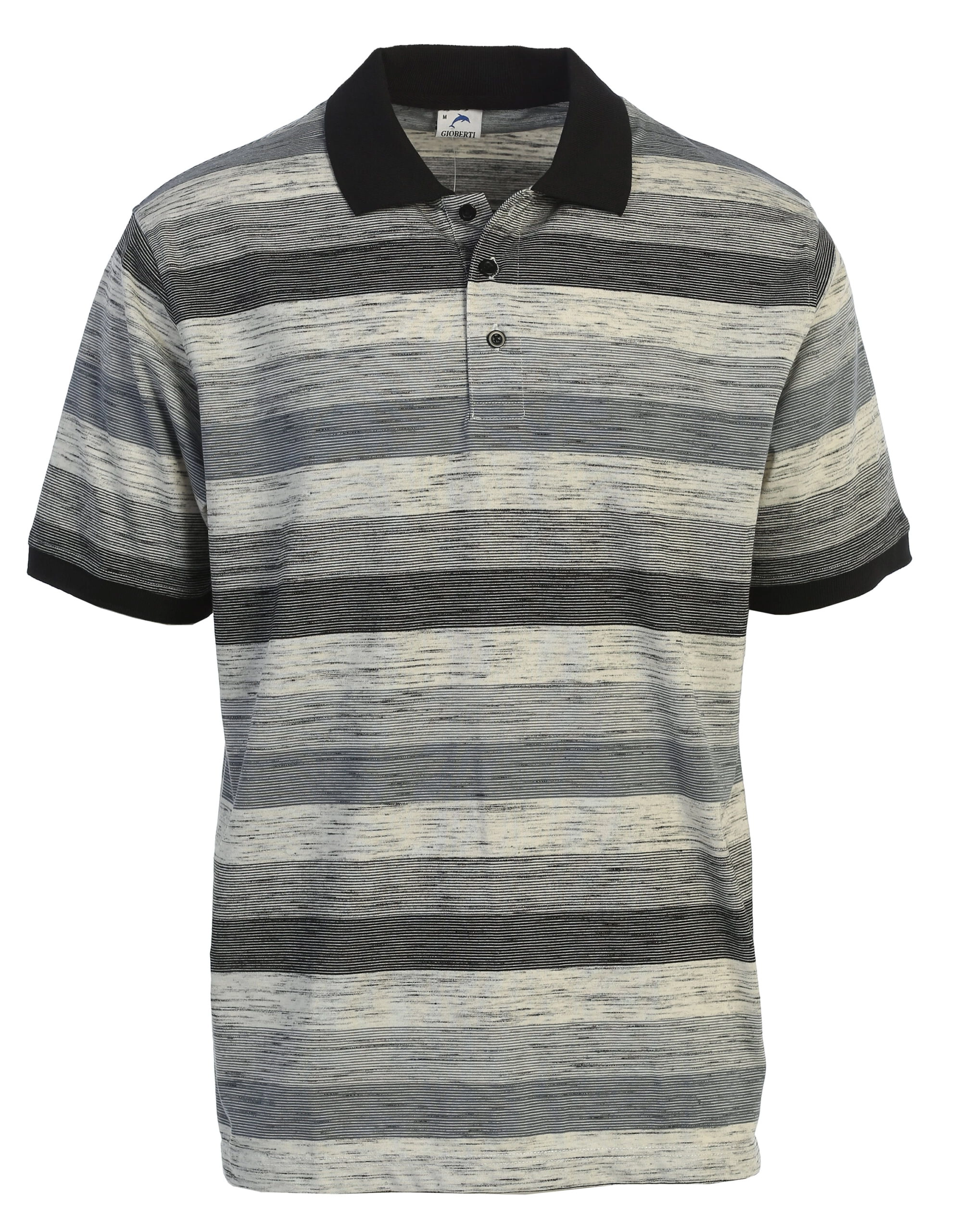 Mens Club Stripe Polo Shirt Short Sleeve, Regular Fit, Yarn Dye