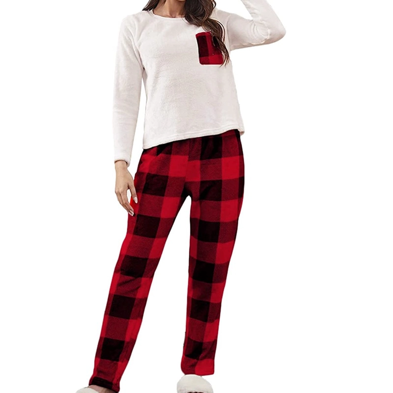 Womens Flannel Long Pajamas Set Made In Bangladesh