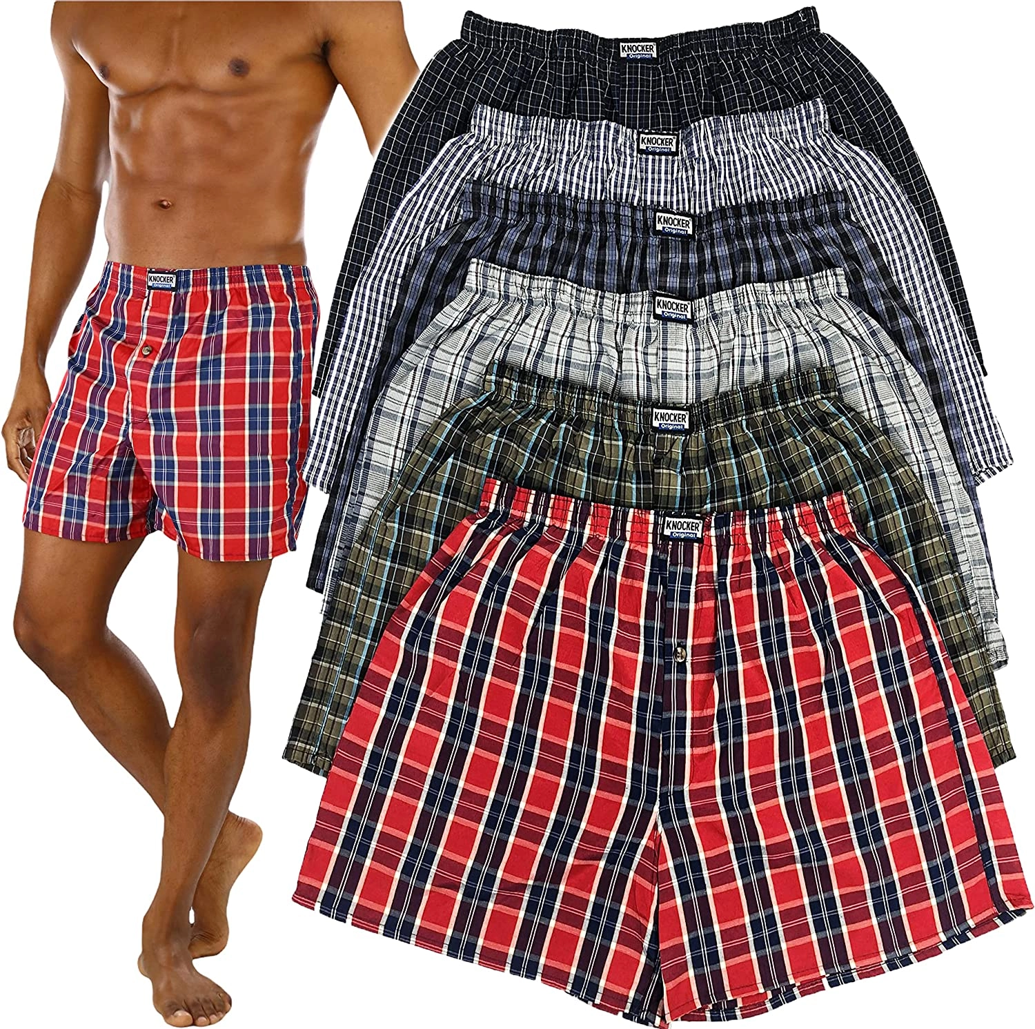 Plaid Boxer Shorts From Bangladesh Undergarments Factory