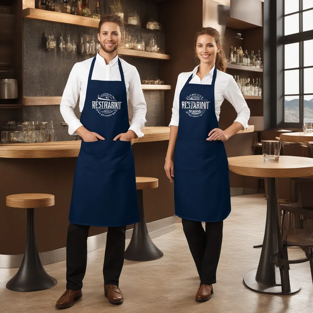 Cotton Canvas Aprons With Pocket Made In Bangladesh