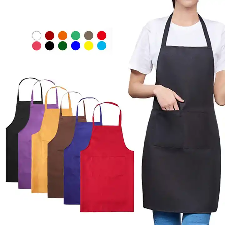 Custom Logo Oilproof Polyester Kitchen Apron From Bangladesh
