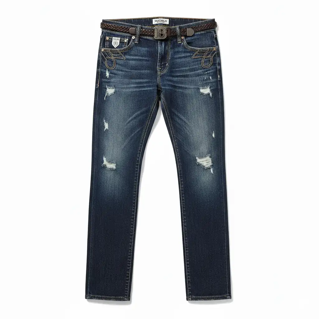 High Quality Buckle Jeans Supplier for US Market