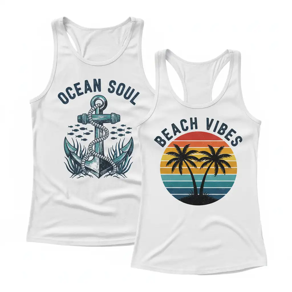 Beach Tank Tops | High Volume Manufacturer for European & USA Markets