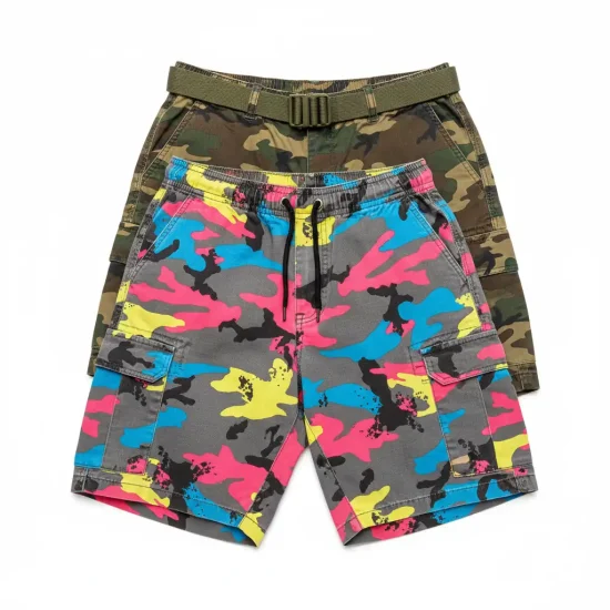 Camouflage Cargo Shorts | Clothing Supplier for European & USA Brands