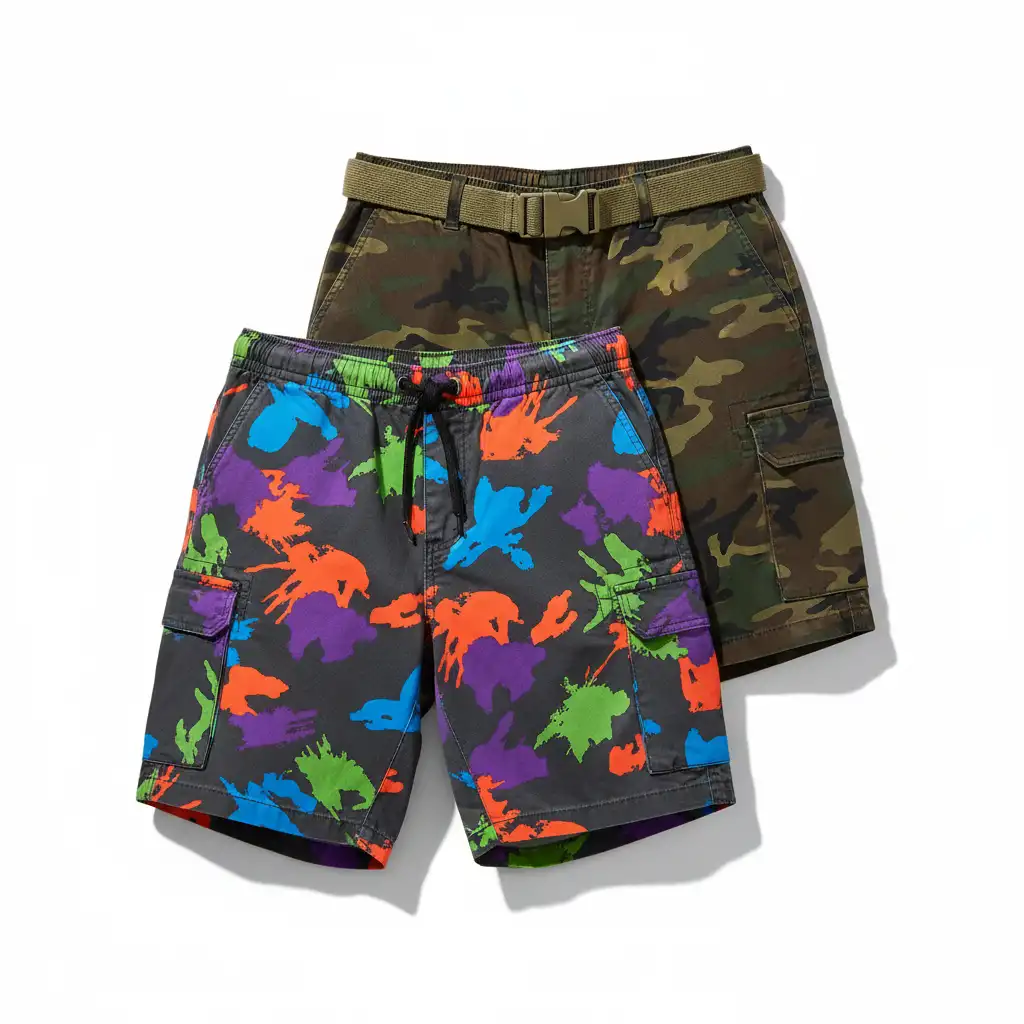 Camouflage Cargo Shorts | Manufacturer for European & USA Brands