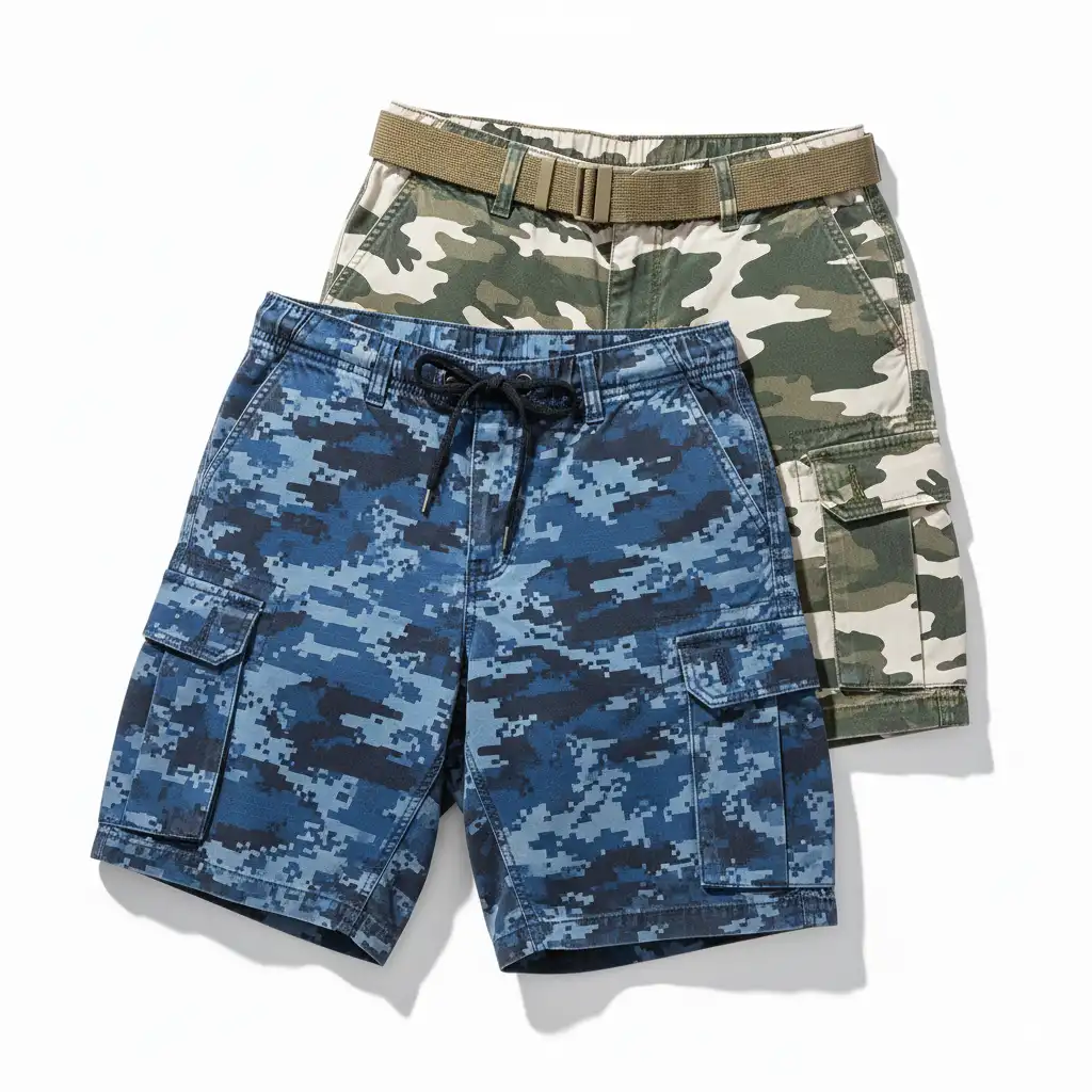 SiATEX Global - Camouflage Cargo Shorts | OEM Supplier for European & USA Markets Camouflage Cargo Shorts | OEM Supplier for European & USA Markets