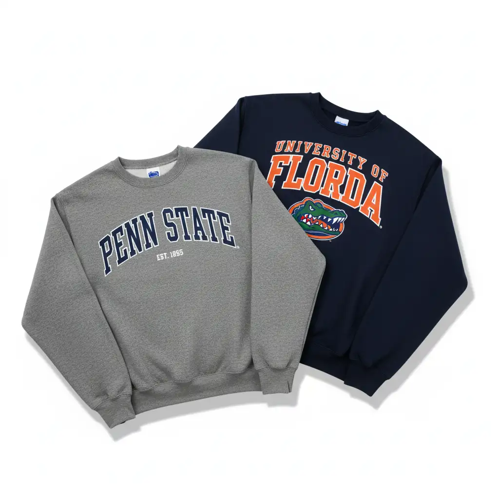 College Sweatshirts | Supplier to American & European Importers