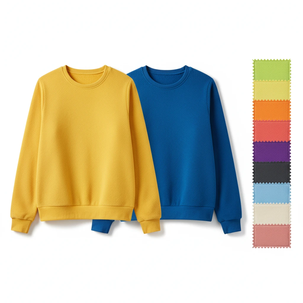 Custom Colour Sweatshirts | Custom Supplier for USA & Spain Fashion Labels