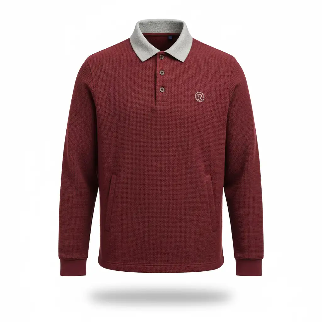 Custom Men Polo Fleece Jackets for US Market